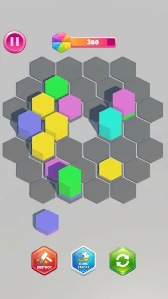Hexa Color Stack Sort screenshot 8