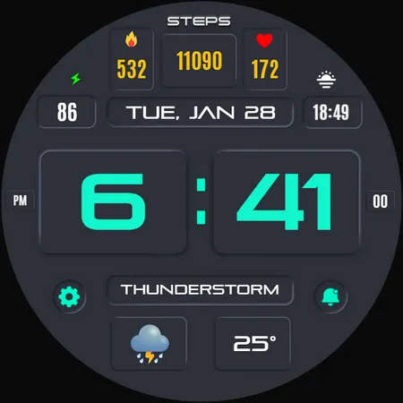 Suva Digital Watch Face screenshot 33