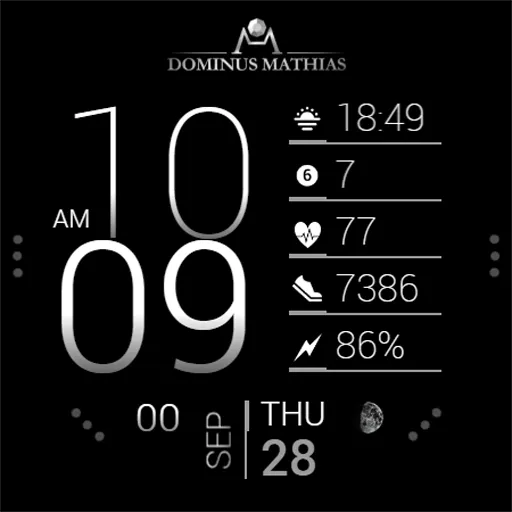 DM041 Digital Watch Face screenshot 5