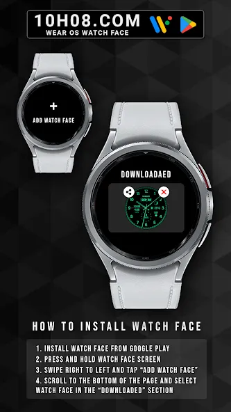 Watch face 10h08.com #78 screenshot 8