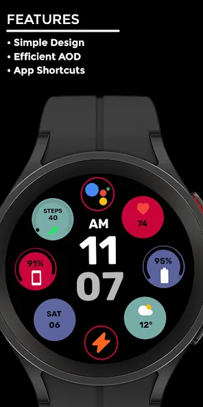 Nighty Digital 31 - watch face screenshot 2