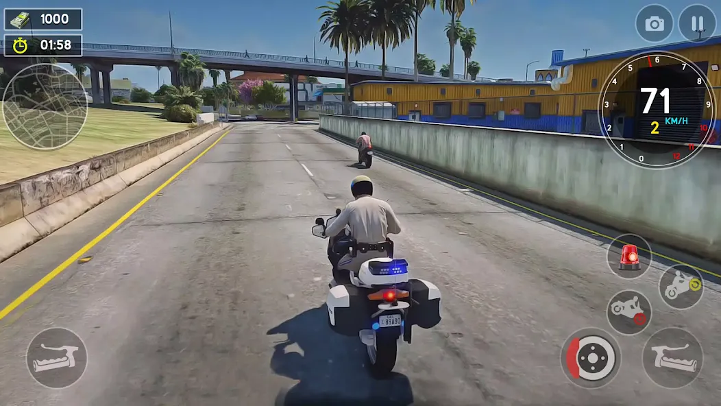 Police Bike Chase Cop Games 3D screenshot 3