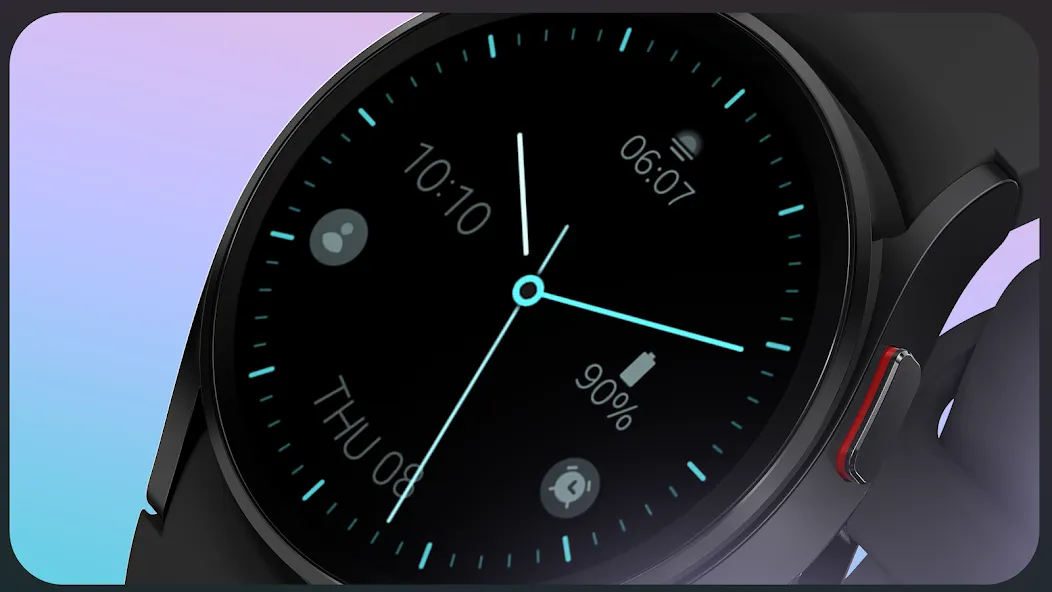 Minimal black v24 watch face screenshot 6