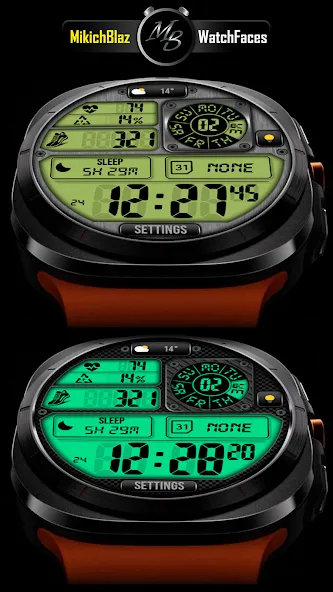 Digital Watch Face MB401 screenshot 2