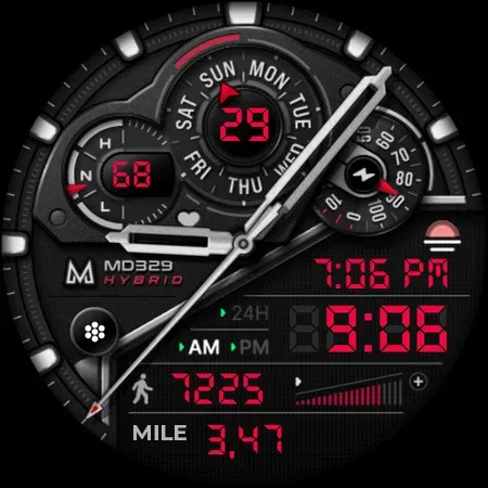 MD329 Hybrid Watch Face screenshot 14