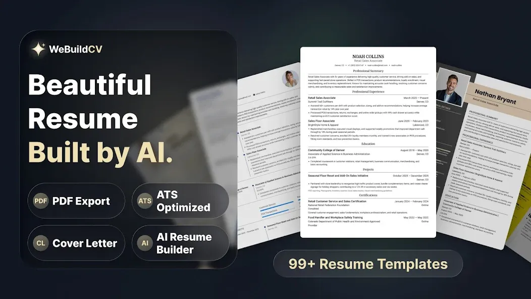 Resume Builder, CV Maker & AI screenshot 1