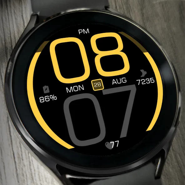 Key077 Futuristic Watch Face screenshot 3