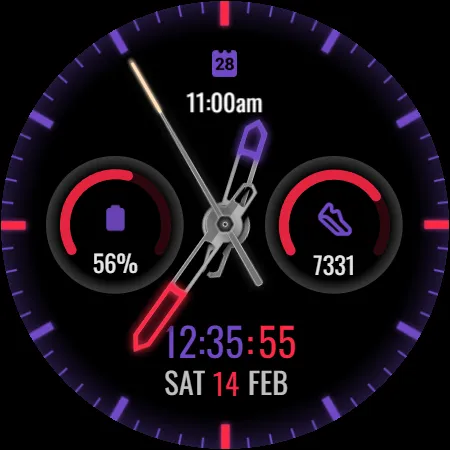 Hybrid watch face H2 screenshot 29
