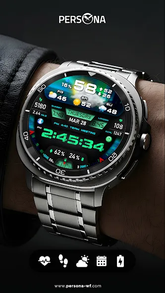PER27 Digital Watch Face screenshot 7