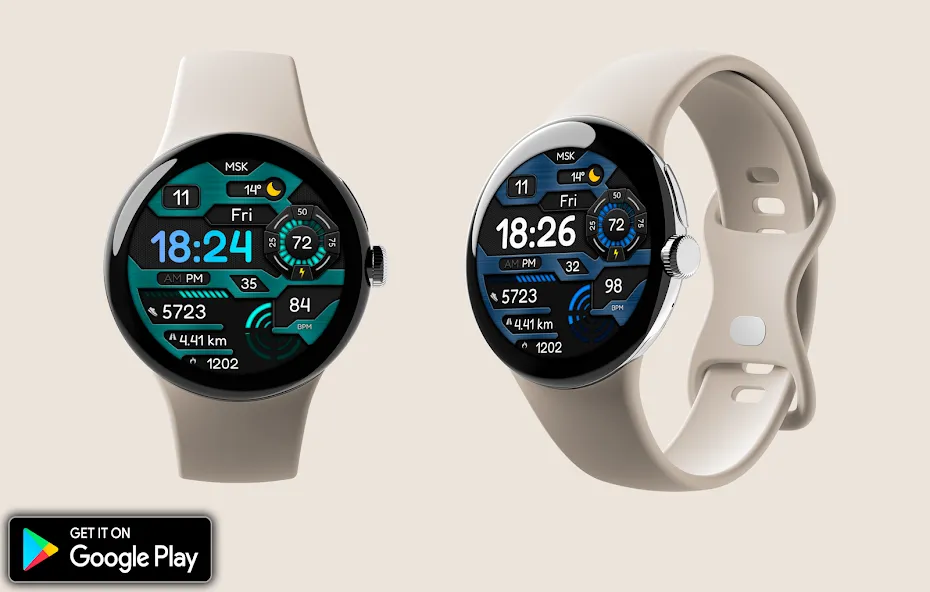 Digital Vyzomyk Watch face screenshot 4