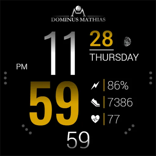 DM043 Digital Watch Face screenshot 6