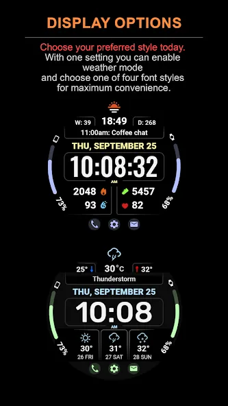 WFP 345 Informer watch face screenshot 2