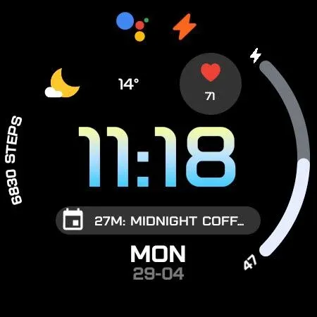 Night ver 06 - watch face screenshot 23