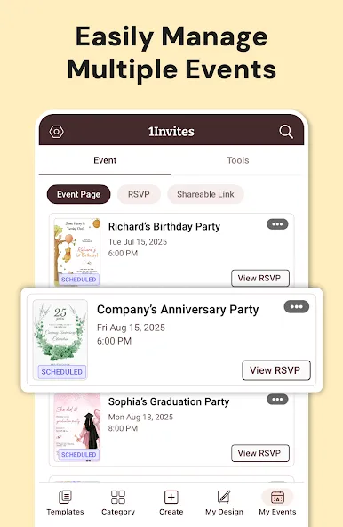 Invitation Maker: Cards & RSVP screenshot 7