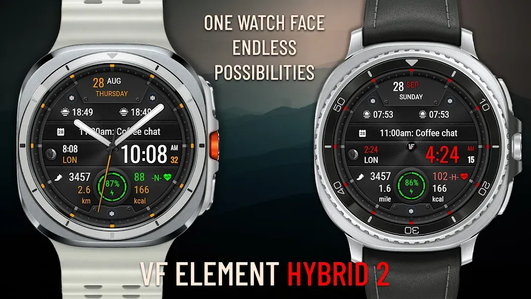 VF Element Hybrid 2 Watch Face screenshot 2