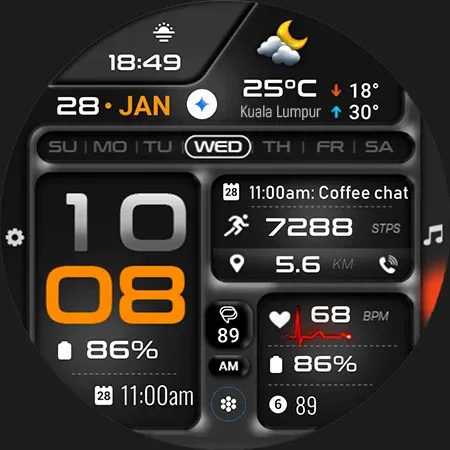 ML2U 380 Tactical Watch Face screenshot 30