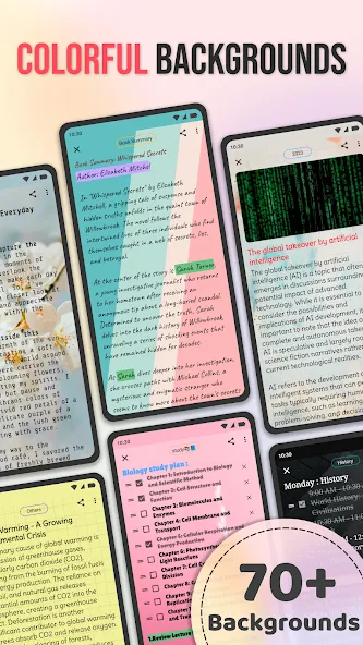 노트: 컬러 폴더 & 할 일 목록 screenshot 3