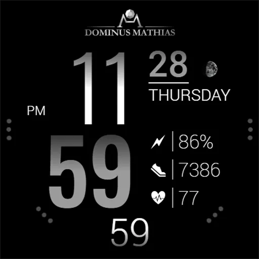 DM043 Digital Watch Face screenshot 8