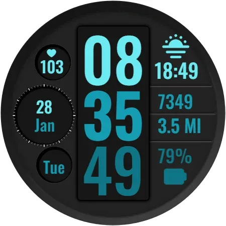 Column Watch Face screenshot 10
