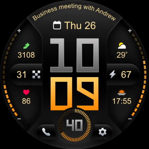 PRADO 76 Digital Watch Face screenshot 11
