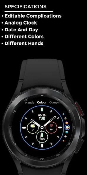 Nighty Analog 15 - watch face screenshot 4