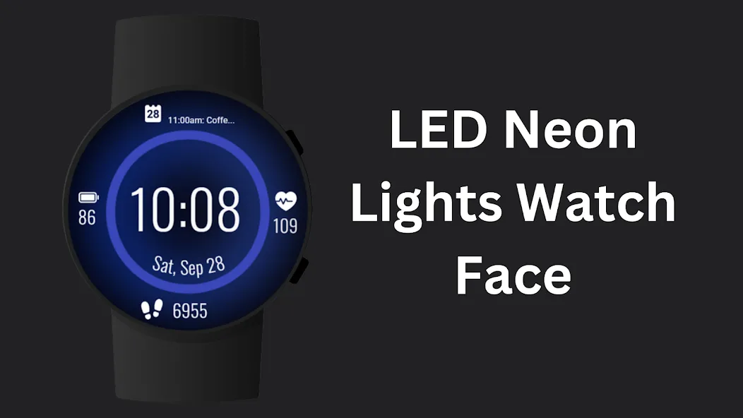 LED Neon Lights Watch Face screenshot 1