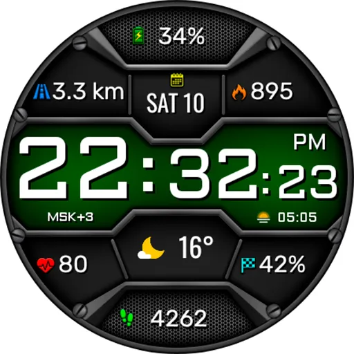Digital Neror Watch Face screenshot 18