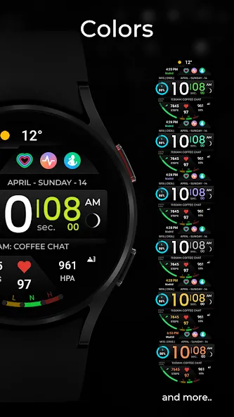 TVV Sport Digital Watch Face screenshot 3