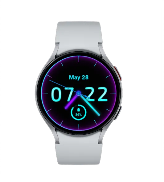 Neon Pulse Anime Watch Face screenshot 4