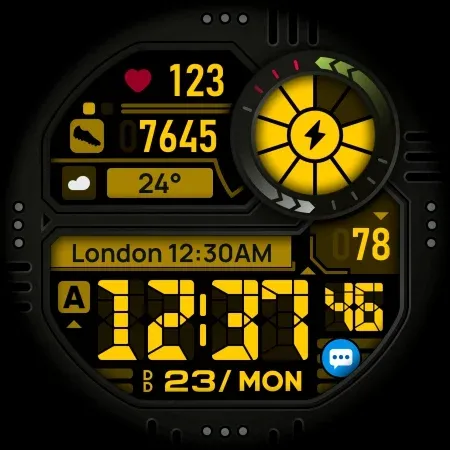 SH050 Watch Face, WearOS watch screenshot 14