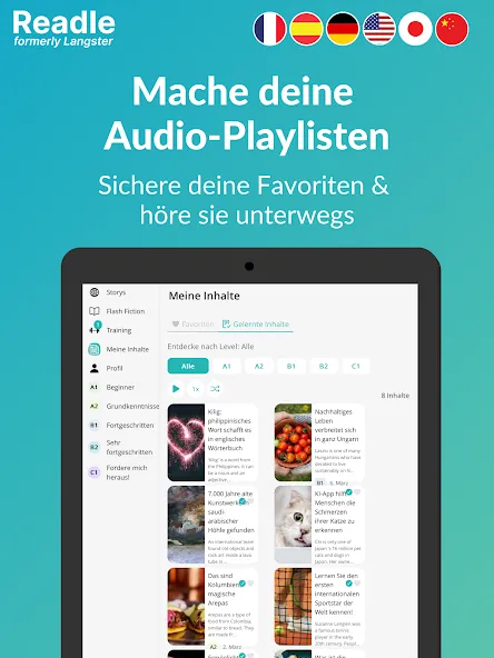 Readle (ex—Langster) Sprachen screenshot 16