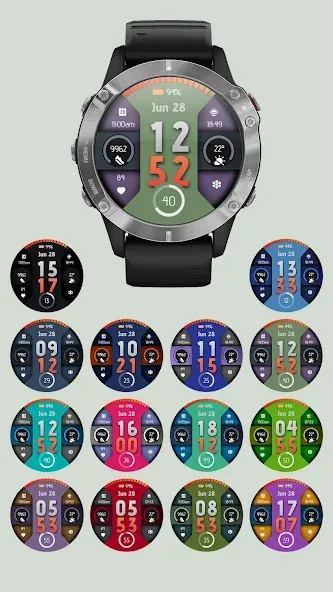 Digital Watchface D9 screenshot 3