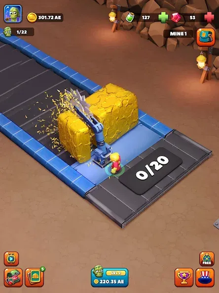 Idle Zombie Miner: Gold Tycoon screenshot 7