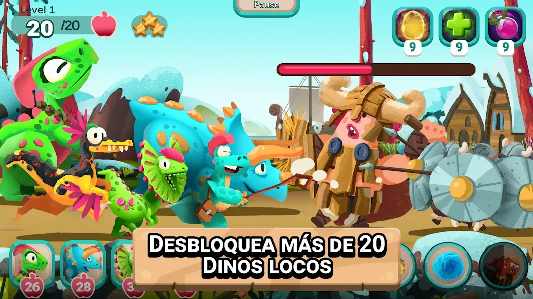DINO BASH: Viaje en el Tiempo screenshot 3
