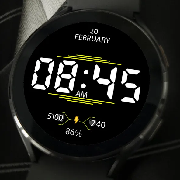 Key037 Digital Watch Face screenshot 4