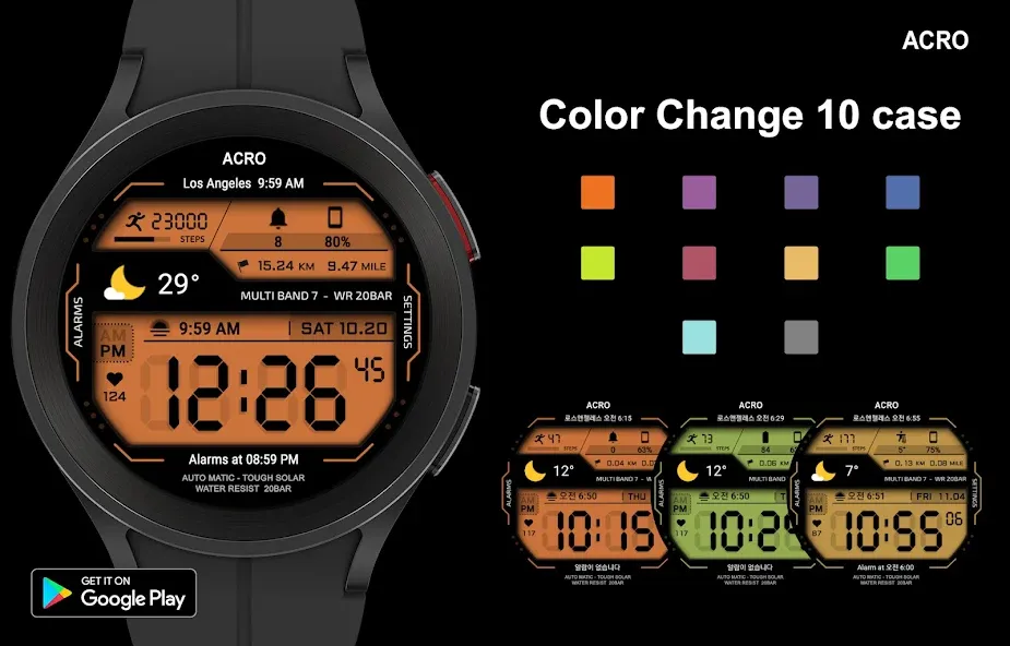 ACRO Genix Digital watchface screenshot 7