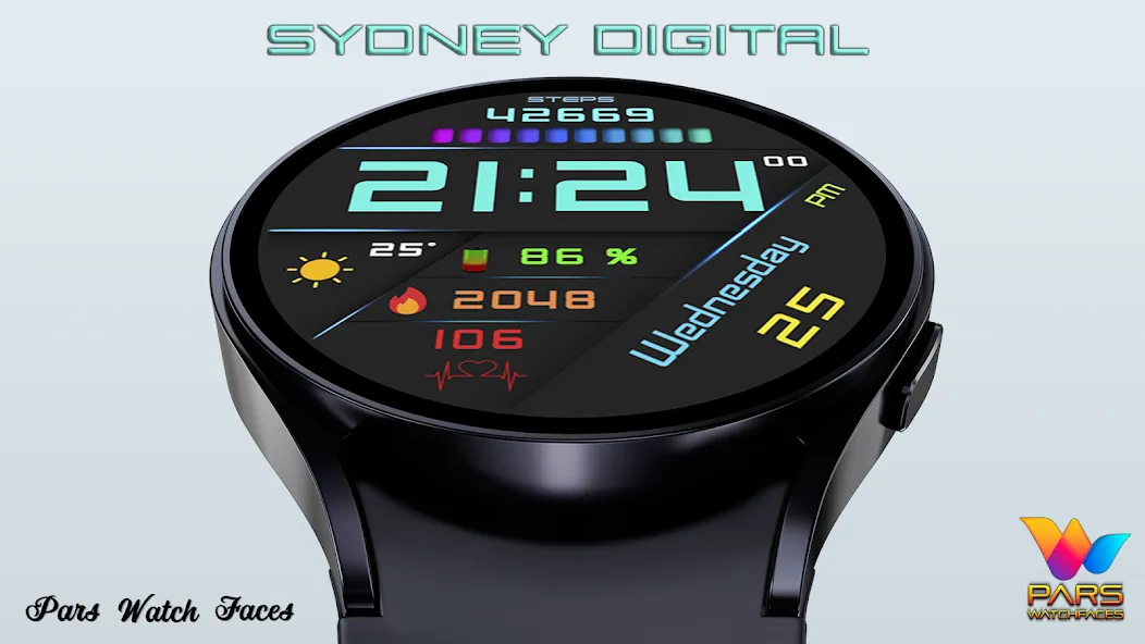 Sydney Digital Watch Face screenshot 4