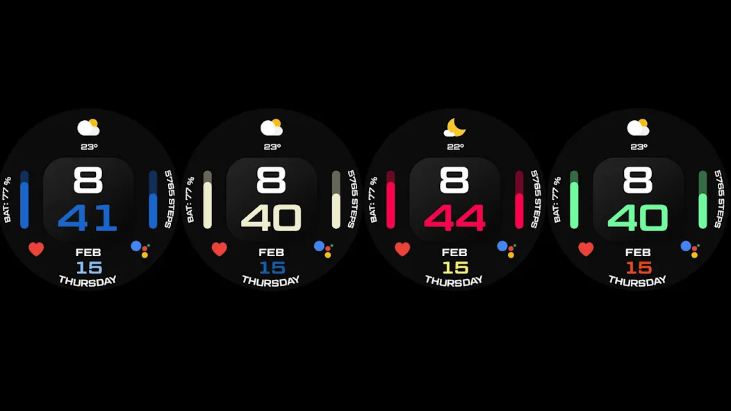 Night 50 - watch face screenshot 16