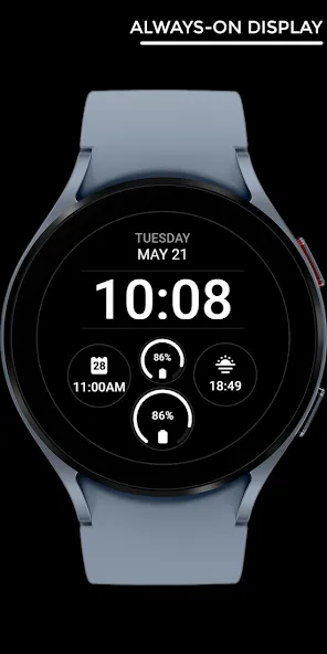 Night 61 - watch face screenshot 3