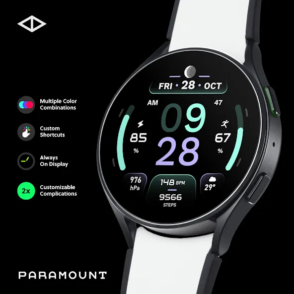 Paramount: Digital Watch Face screenshot 1