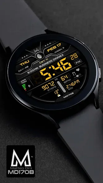 MD170B Digital watch face screenshot 7