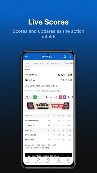 ESPNcricinfo - Live Cricket screenshot 6