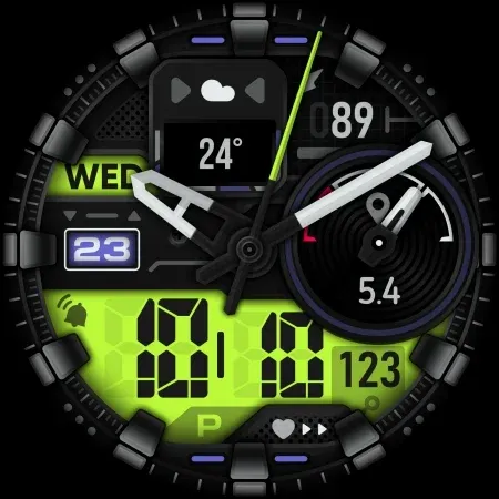 SH039 Watch Face, WearOS watch screenshot 12