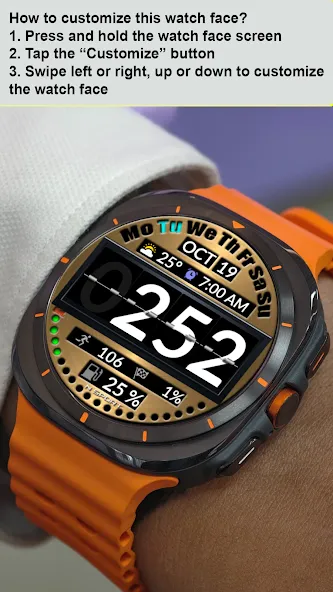 NTV520 - Digital watch face screenshot 24