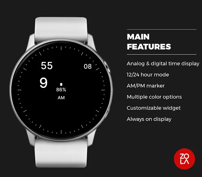 Analog Digital Watch Face screenshot 2