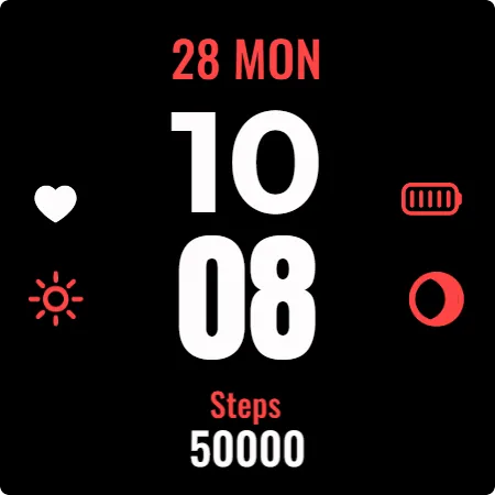 Simple Icons Watch Face screenshot 6