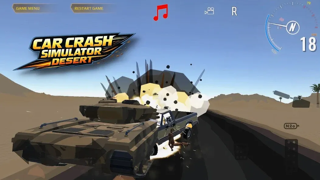 Car Crash Simulator Desert screenshot 5
