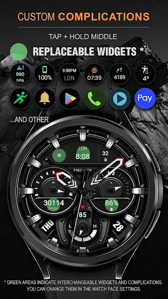 WFP 239 Ultra watch face screenshot 3