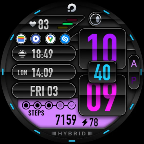 PRADO 06 Hybrid Watch Face screenshot 10