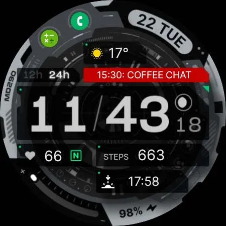 MD290 Digital watch face screenshot 27